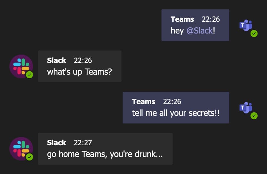 Dark mode chat