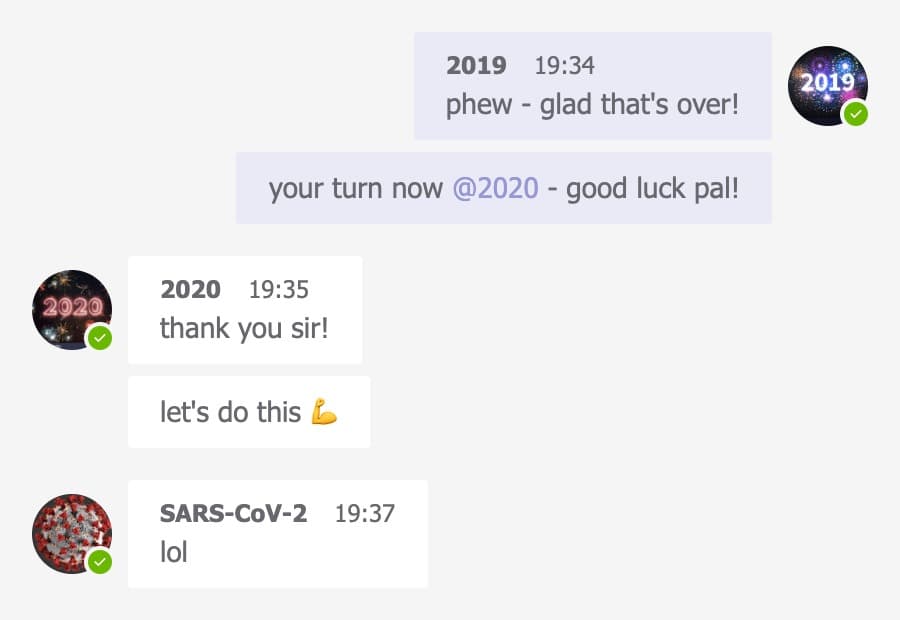 2019 to 2020 Handover